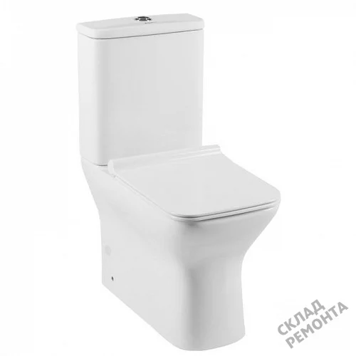 Фото Унитаз напольный Aquanet Cube-C 210759 безободковый купить в Томске: цена, описание, фото. Интернет-магазин 5