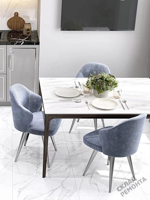 Фото Керамогранит лаппатированный Alma Ceramica Невада GFU6060NVD07L белый 600*600*9 – купить в Томске: цена, описание, фото. Интернет-магазин 1