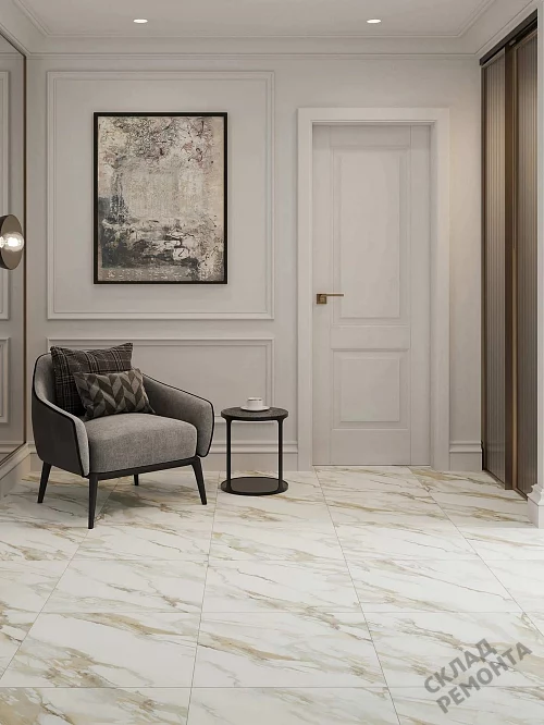 Фото Керамогранит матовый Lasselsberger Рерих 6246-0119 белый 450*450*8 – купить в Томске: цена, описание, фото. Интернет-магазин 1