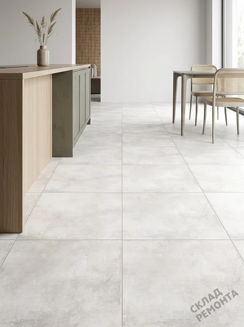 Фото Керамогранит матовый Alma Ceramica Тотем GFU6060TTM00R белый 600*600*9 – купить в Томске: цена, описание, фото. Интернет-магазин 1