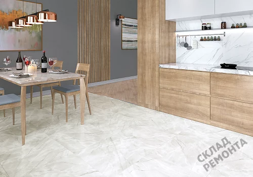 Фото Керамогранит лаппатированный Alma Ceramica Ларедо GFU04LRD70L светло-серый 600*600*9 – купить в Томске: цена, описание, фото. Интернет-магазин 2