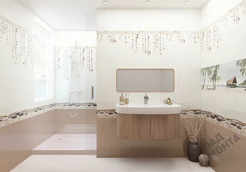 Фото Вставка Alma Ceramica Айленд DWA11ALD424 разноцветный 200*600 – купить в Томске: цена, описание, фото. Интернет-магазин 4