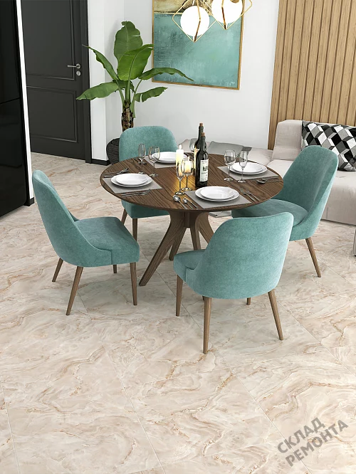 Фото Керамогранит лаппатированный Alma Ceramica Невада GFU04NVD40L бежевый 600*600*9 – купить в Томске: цена, описание, фото. Интернет-магазин 1