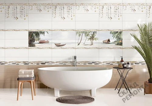 Фото Вставка Alma Ceramica Айленд DWA11ALD024 разноцветный 200*600 – купить в Томске: цена, описание, фото. Интернет-магазин 4