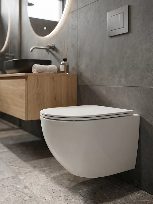 Фото Унитаз подвесной Calypso CS3196UQ-OK ультратихий смыв купить в Томске: цена, описание, фото. Интернет-магазин 1