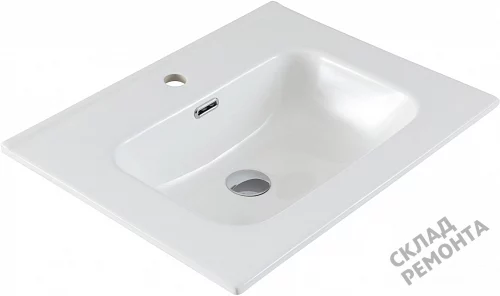 Фото Раковина на тумбу Aquanet Flat 60 (254363), 61 см купить в Томске: цена, описание, фото. Интернет-магазин 3