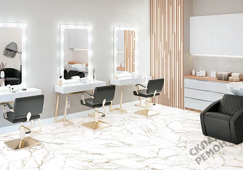 Фото Керамогранит матовый Alma Ceramica Тренди GFU04TRD04R белый 600*600*9 – купить в Томске: цена, описание, фото. Интернет-магазин 3