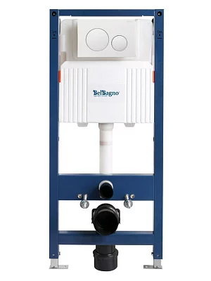 Инсталляция для подвесного унитаза BelBagno BB-101-M-BC с кнопкой