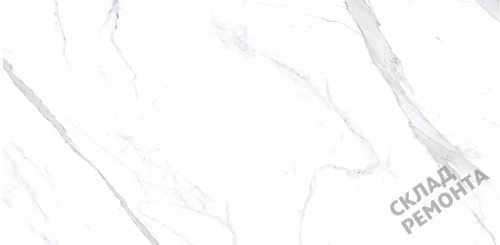 Фото Керамогранит матовый Steppe Ceramics Statuario White белый 600*1200*10 – купить в Томске: цена, описание, фото. Интернет-магазин 1