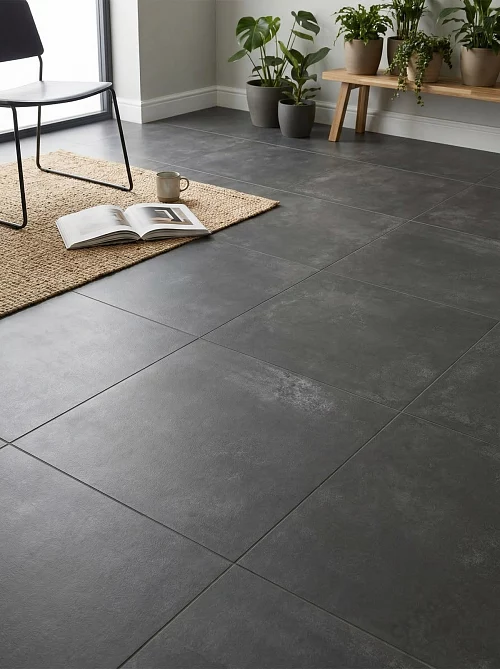 Фото Керамогранит матовый Alma Ceramica Тотем GFU6060TTM20R черный 600*600*9 – купить в Томске: цена, описание, фото. Интернет-магазин 1